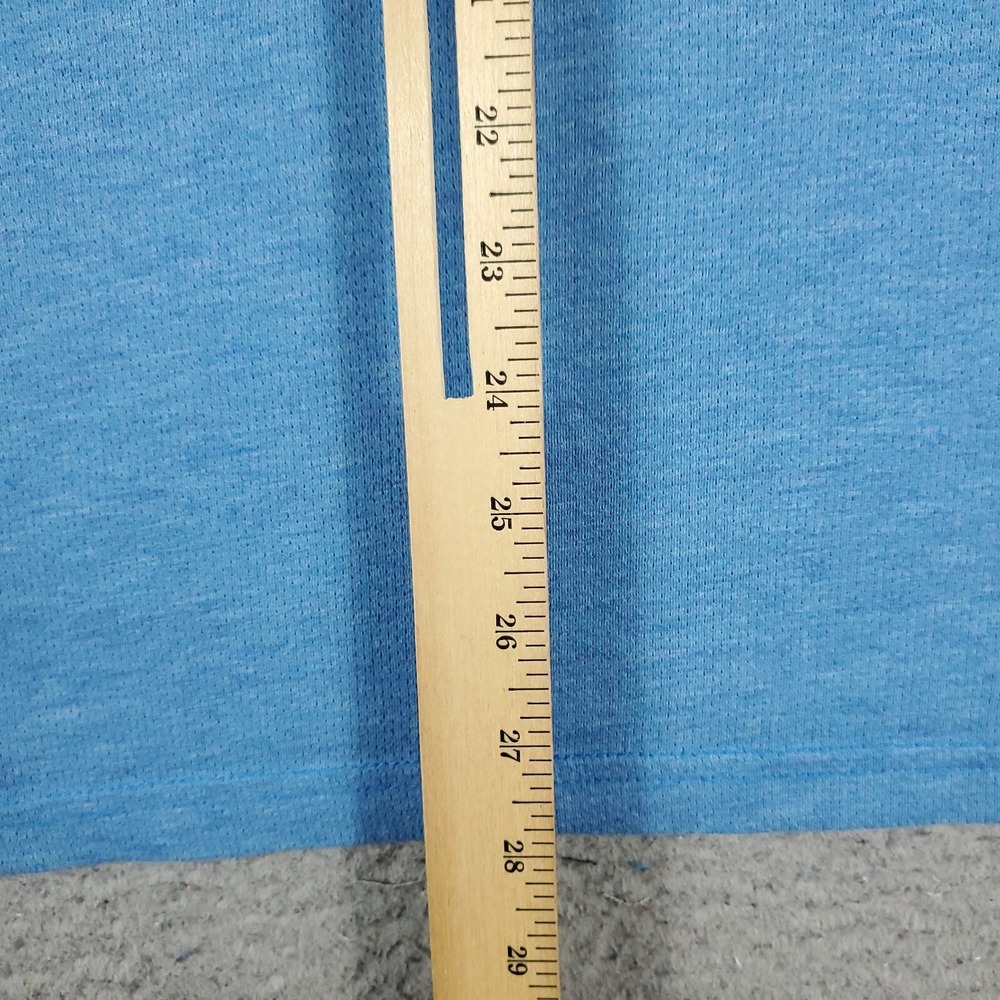 Nike T Shirt Mens XL Blue Swoosh Training Active Gym Short Sleeve - Picture 4 of 6